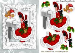 Little Girl Posting Her Letter to Santa