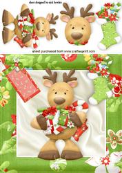 Santas Reindeer with Lots of Pressies
