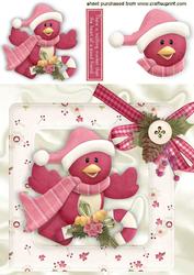 Heart of a Good Friend Cute Little Christmas Robin