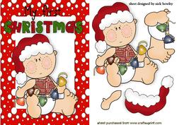Baby Boys 1st Christmas in Snow Frame