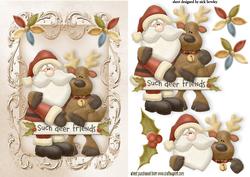 Such Good Friends Santa and Reindeer