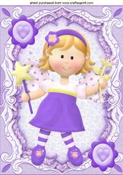 Sweet Little Fairy with Her Magic Wand