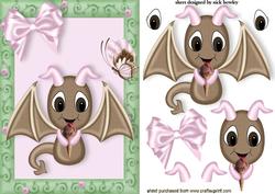 Cute Bat Eating a Yummy Ice Cream