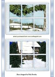 Snow Scene Window Toppers