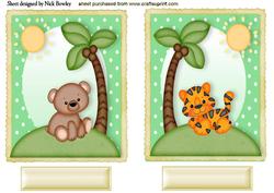 Cute Cuddly Animals Toppers