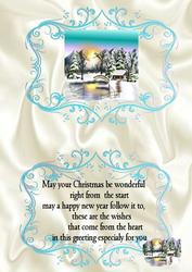 Christmas A5 Inserts for Snow Scene Toppers