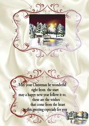 Christmas A5 Insert for Snow Scene Toppers
