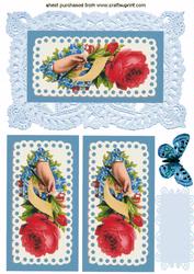 Beautiful Floral Hand of Rose Quick Card