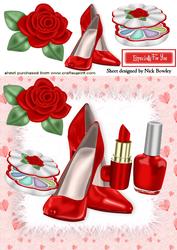 Red Rose with Red Shoes and Lippy