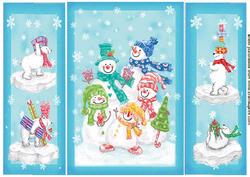 Polar Bear & Snowman Gate Fold