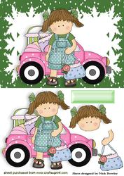 Out Shopping in My Pink Car