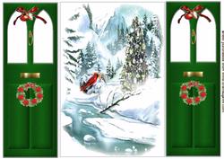Beautiful Winter Scene Gate Fold