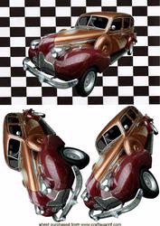 Lovely Vintage Car on Effective Background