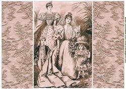 Elegant Vintage Wedding in Sepia with Lace Panels Gate Fold