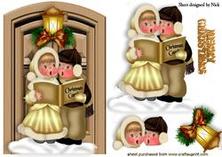 Carol Singers with Doors and Lantern