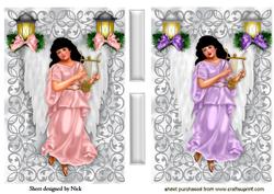 Beautiful Angel Toppers with Lanterns