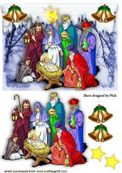 Nativity with Three Wise Men