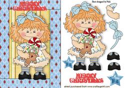 Smiling Christmas Candy Girl