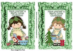 Have Yourself a Merry Merry Christmas Girl Toppers