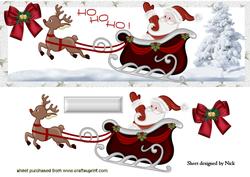 Santa in His Sleigh Ho! Ho! Ho! Dl