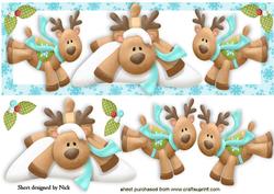 Playful Reindeers in the Snow Dl