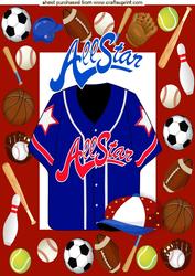 Allstar American T Shirt in Sports Frame A4