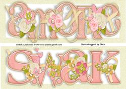 Amore & Swak Flower and Rose Toppers Dl
