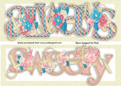 Always & Sweety Floral Toppers (turq) Dl