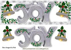 Silver Joy! Word with Holly and Bells Dl