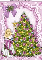 Pretty in Pink Dressing Up the Tree with Bow A4