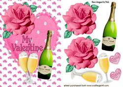 Champagne and Roses for Valentines