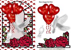 Doves, Hearts, & Roses for Valentines