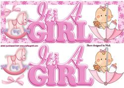 Baby Girl Words! with Little Girl and Rocking Horse Dl