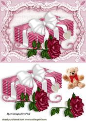 Love Letters, Rose, and Teddy Bear