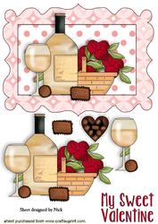 My Sweet Valentine with Chocs & Roses
