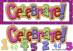 Celebrate Word for Birthday Dl