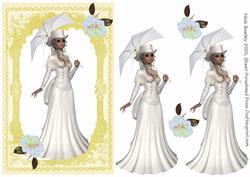 Elegant Lady in White