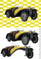 Classic Car on Eyecatching Background