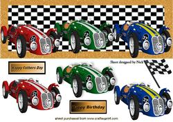 Racing Sports Cars in Dl Frame