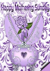 Mothering Sunday! Lilac Faberge Egg with Rose A4