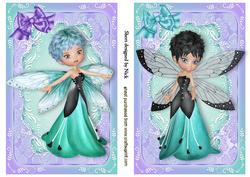 Woodland Fairy Toppers with Bows for A5