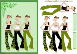 Combat Girls Great for a Teenagers Card