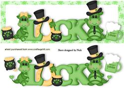 Luck of the Irish, Cute Little Green Dragons & Pot of Gold