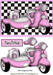 I Love My Pink Scooter! with Shopping