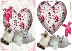 I Just Love Cats! on Pretty Heart with Lace
