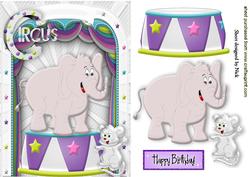 Elephant with Cheeky Mouse in the Circus