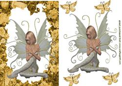 Pretty Fairy in Autumn Frame