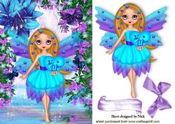 Be Mine Fantasy Faerie in Waterfall with Flowers