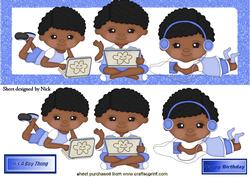 It's a Boy Thing, Ethnic Origin Boy with Ipad Dl