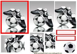 Football Pyramid in Red Frame